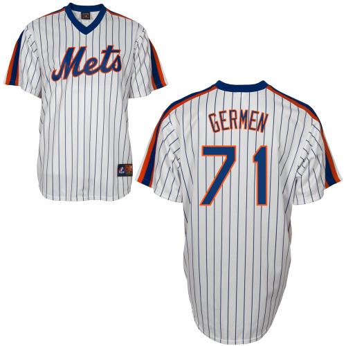 Gonzalez Germen #71 MLB Jersey-New York Mets Men's Authentic Home Cooperstown White Baseball Jersey